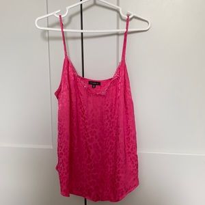 Satin Cheetah Print Tank Top